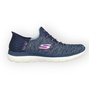 Skechers Women's Navy and Pink Athletic Shoes